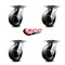 Service Caster 6 Inch Heavy Duty Glass Filled Nylon Caster Set with Roller Bearings, 4PK SCC-35S620-GFNR-4 - alternate 4